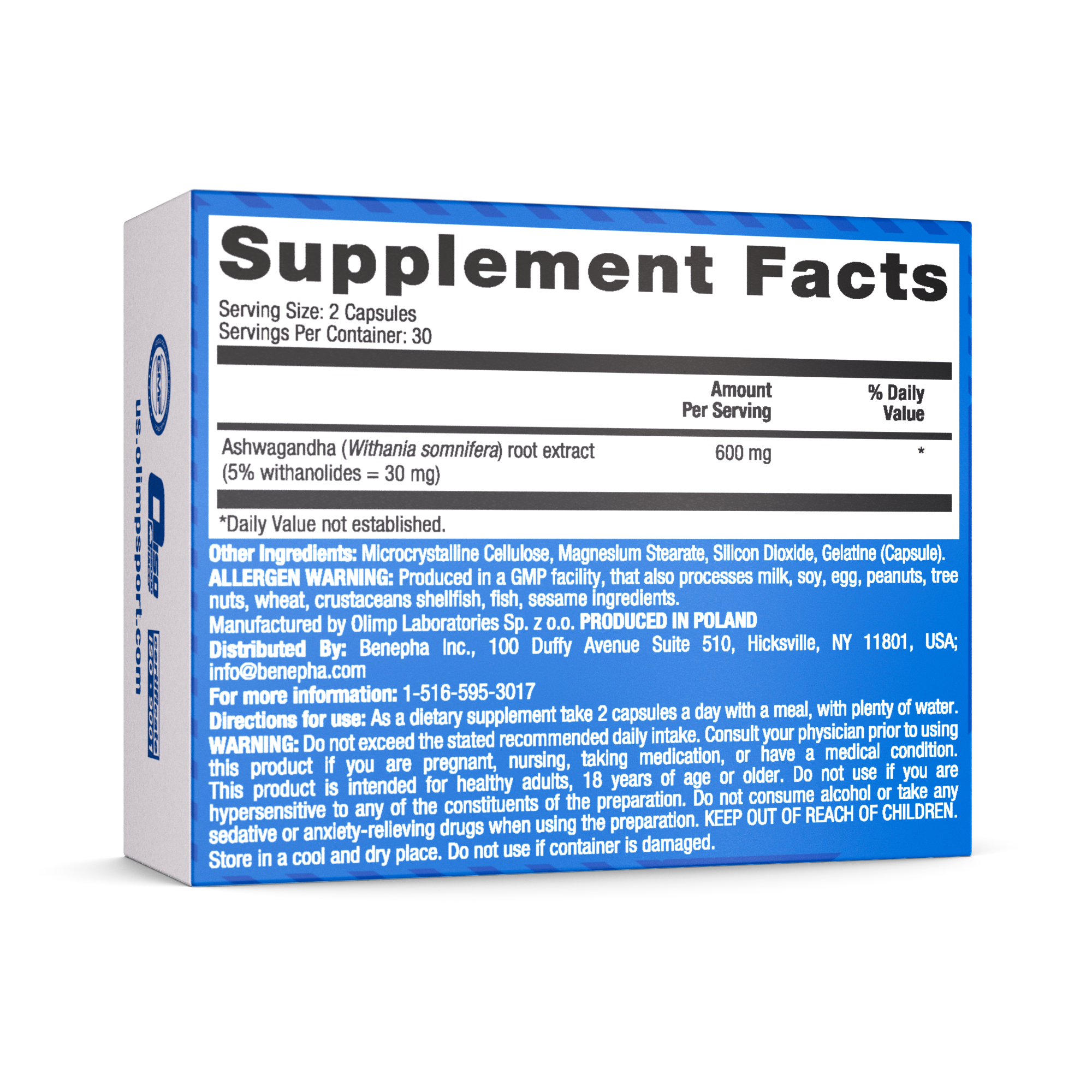 Olimp Ashwagandha 600 Sport – 60 Capsules
